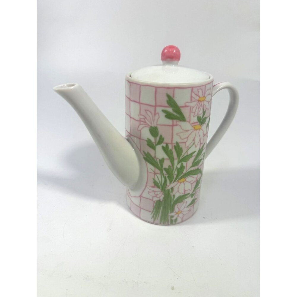 Mini Tea Pot Franci Villa Vanilla Daisies Taste Setter Vintage Palm Beach Regenc - Picture 3 of 13